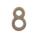 Roline 460 Πινακίδα με Αριθμό 8 από Ορείχαλκο Αντικέ 55mm