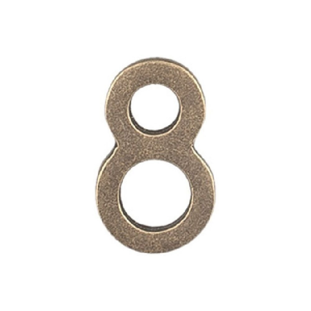 xr:d:DAFAS8BS2_k:1701,j:7795012578523176810,t:23102911 Roline 460 Πινακίδα με Αριθμό 8 από Ορείχαλκο Αντικέ 55mm - Image 1