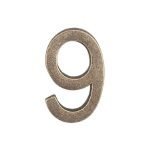 Roline 460 Πινακίδα με Αριθμό 9 από Ορείχαλκο Αντικέ 55mm