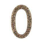 Roline 461 Πινακίδα με Αριθμό 0 από Αλουμίνιο Αντικέ 100mm