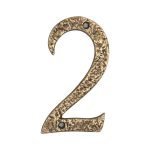 Roline 461 Πινακίδα με Αριθμό 2 από Αλουμίνιο Αντικέ 100mm