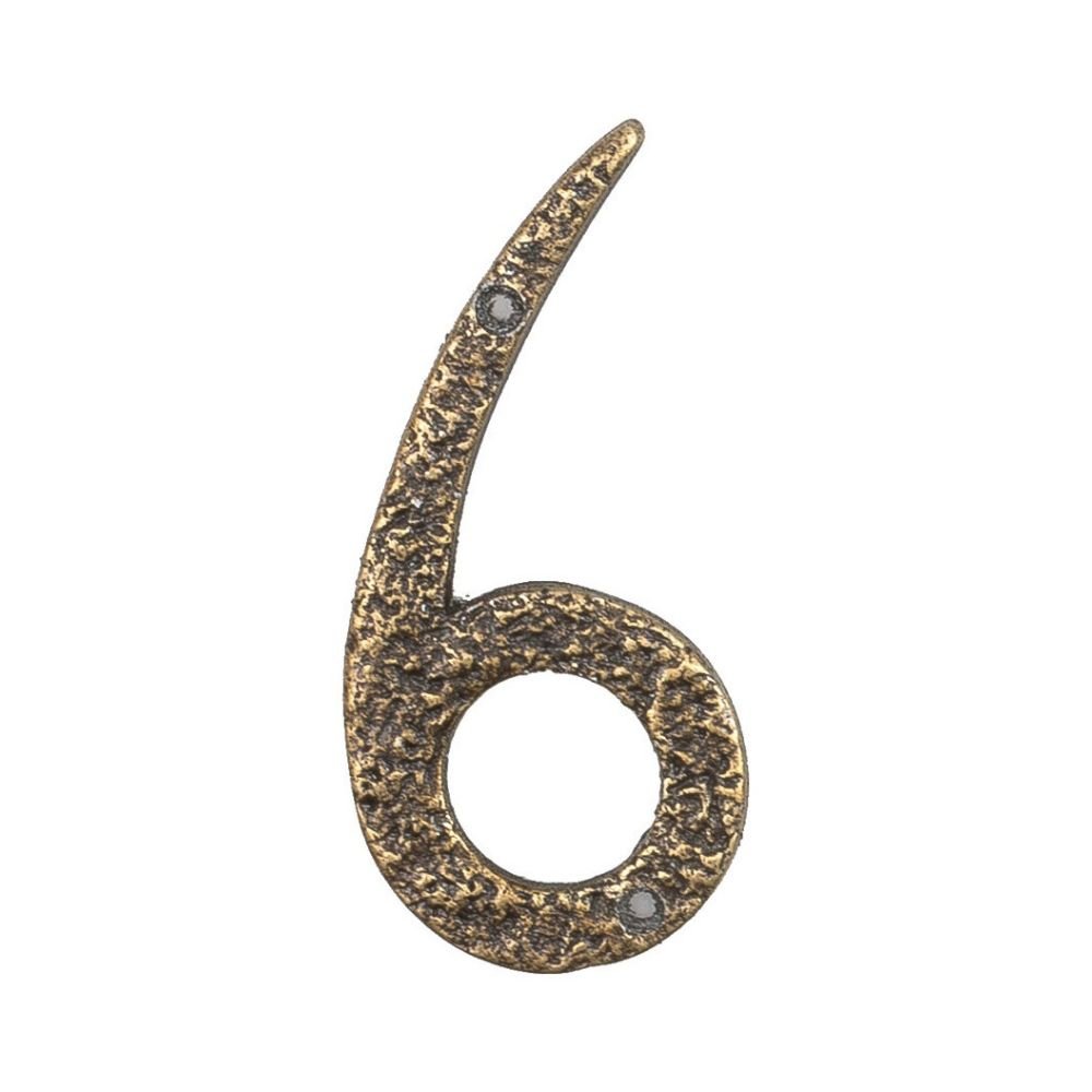 xr:d:DAFAS8BS2_k:1683,j:8643940792420801305,t:23102610 Roline 461 Πινακίδα με Αριθμό 6 από Αλουμίνιο Αντικέ 100mm - Image 1