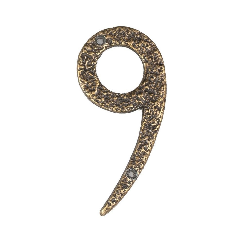 xr:d:DAFAS8BS2_k:1686,j:2262340125017366487,t:23102611 Roline 461 Πινακίδα με Αριθμό 9 από Αλουμίνιο Αντικέ 100mm - Image 1