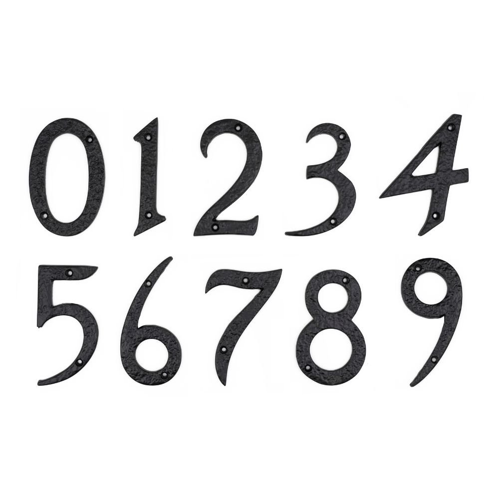 xr:d:DAFAS8BS2_k:1674,j:6943831931925142861,t:23102610 Roline 461 Πινακίδες με Αριθμό Σετ από Αλουμίνιο Μαύρο 100mm - Image 1