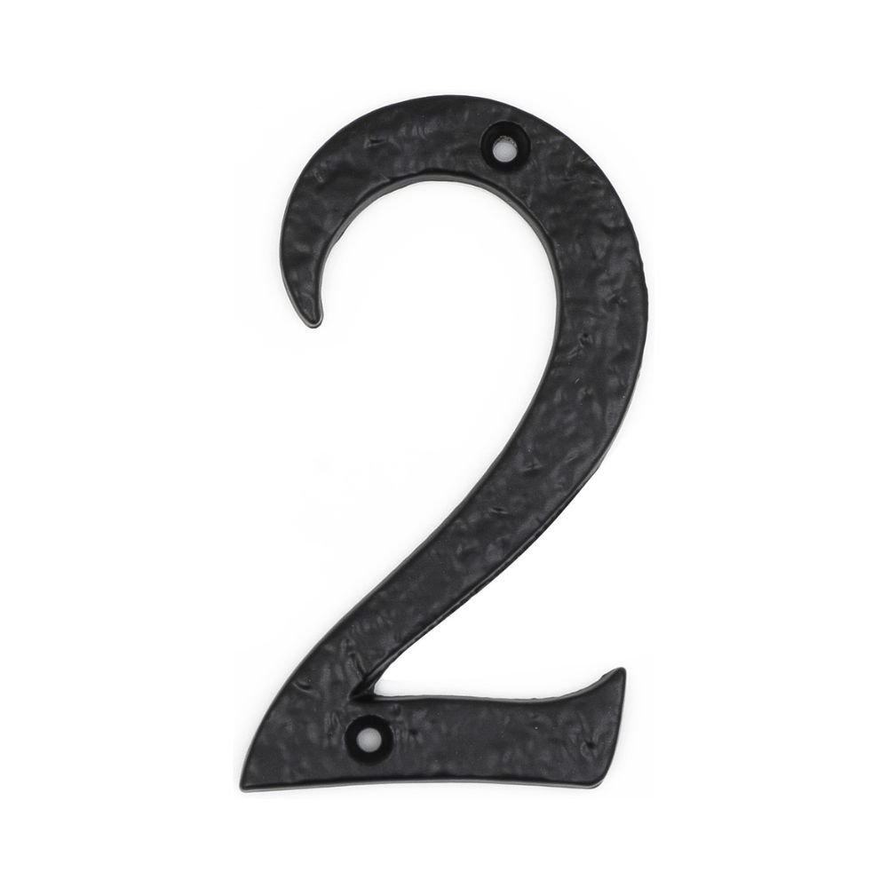 xr:d:DAFAS8BS2_k:1652,j:2331019904365169290,t:23102508 Roline 461 Πινακίδα με Αριθμό 2 από Αλουμίνιο Μαύρο Ματ 100mm - Image 1