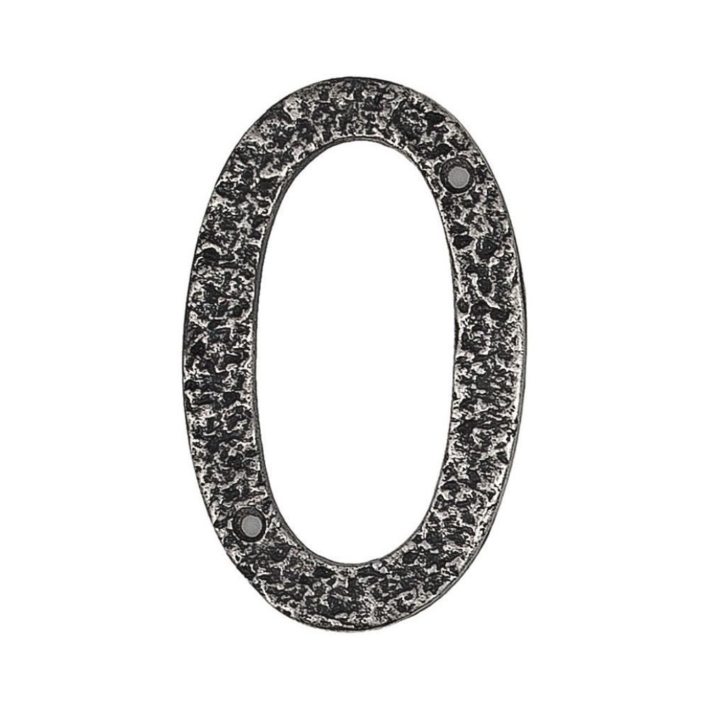 xr:d:DAFAS8BS2_k:1662,j:2449239490800812236,t:23102607 Roline 461 Πινακίδα με Αριθμό 0 από Αλουμίνιο Old Silver 100mm - Image 1