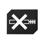 Roline 466 Ένδειξη από Χάλυβα Μαύρο Ματ 125x100mm