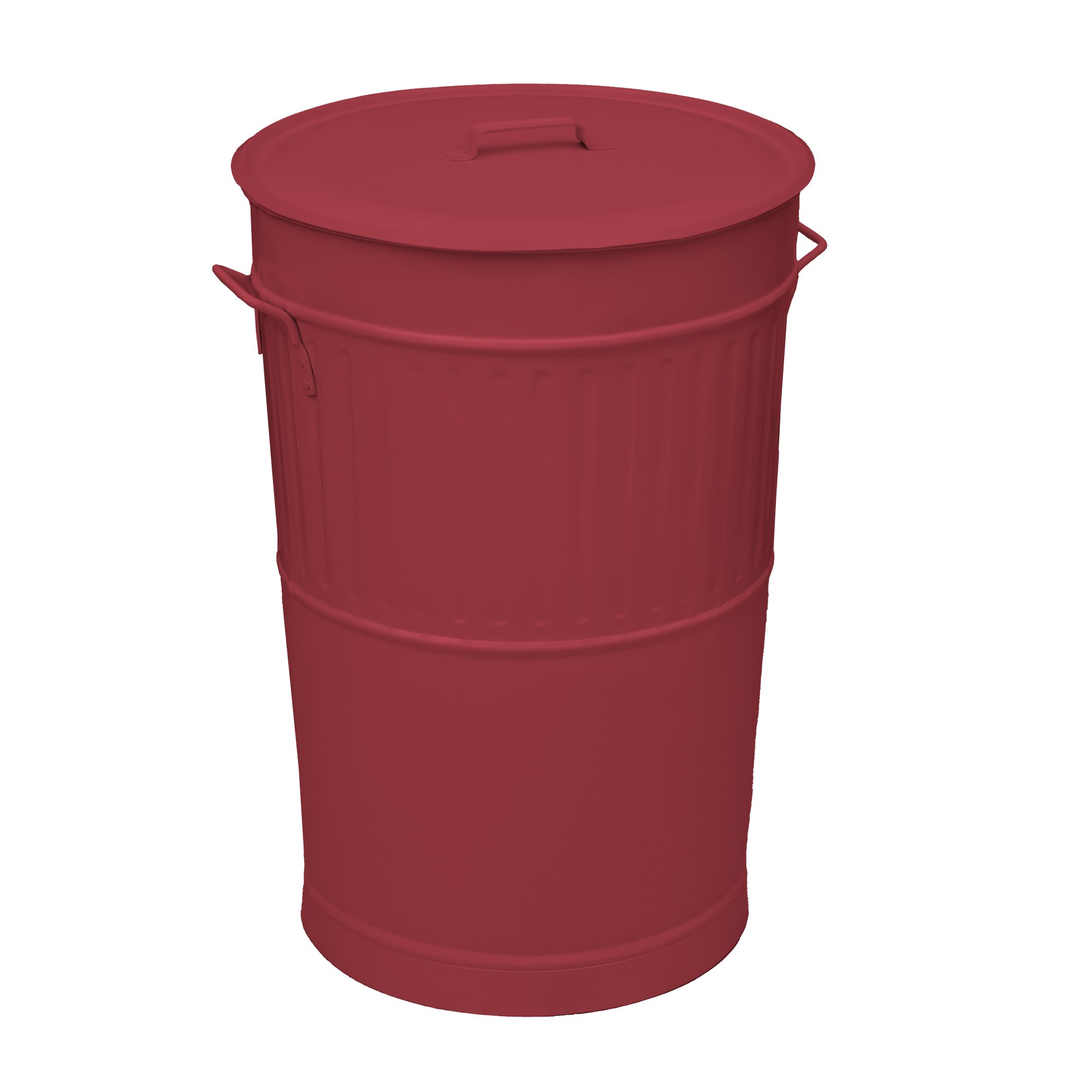 4868-153 Κάδος Απορριμμάτων Retro 100Lit, Matt Bordeaux, Pam & Co, ø48 x H68 (cm), 4868-153 - Image 1