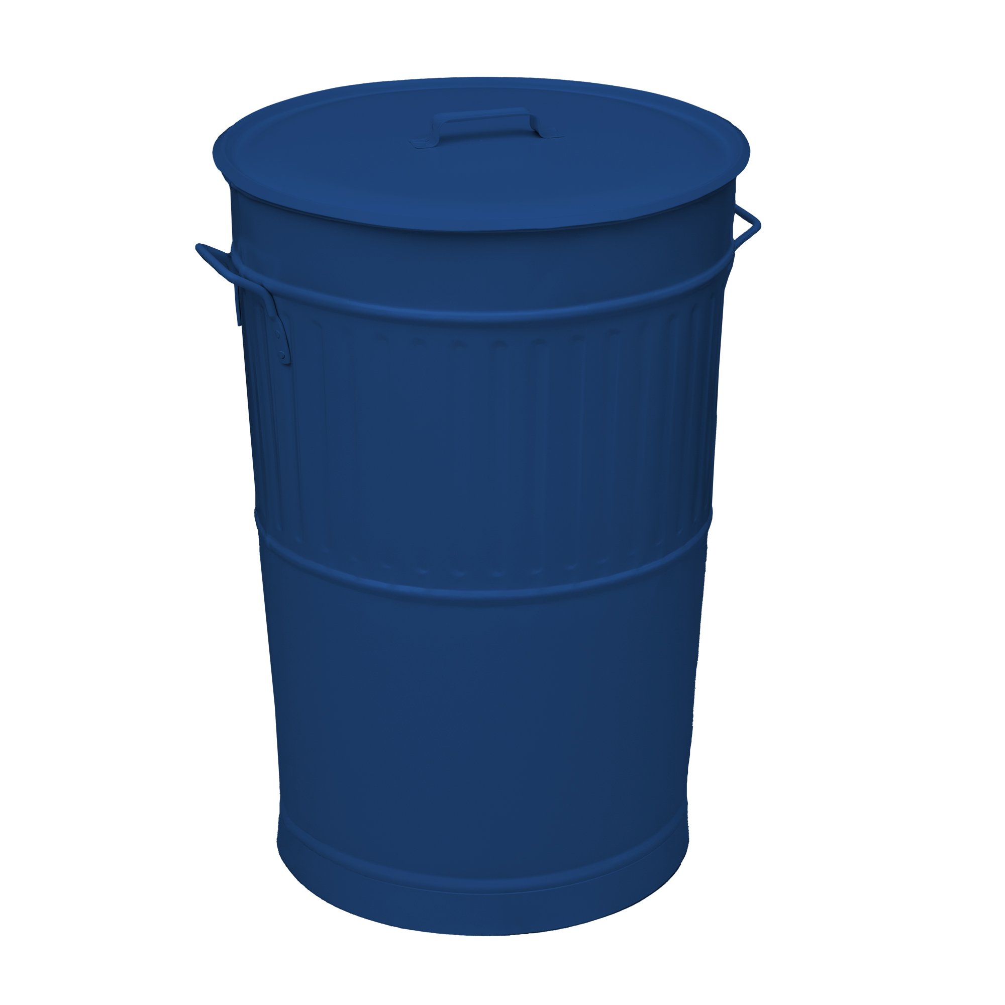 4868-203 Κάδος Απορριμμάτων Retro 100Lit, Matt Navy Blue, Pam & Co, ø48 x H68 (cm), 4868-203 - Image 1