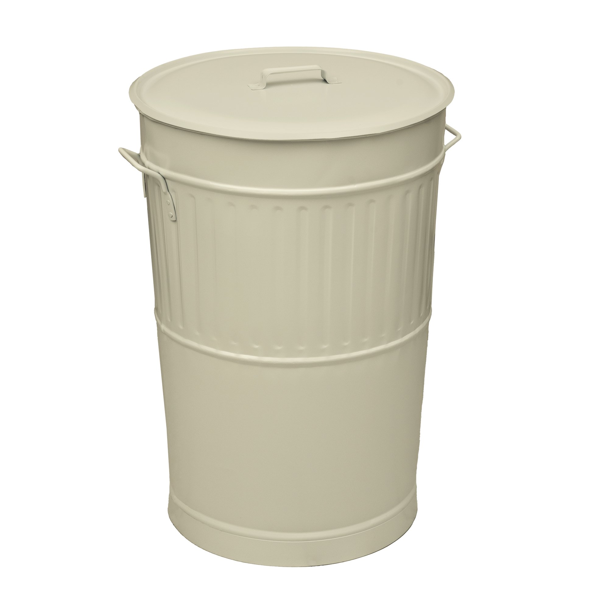4868-703 Κάδος Απορριμμάτων Retro 100Lit, Matt Ivory, Pam & Co, ø48 x H68 (cm), 4868-703 - Image 1