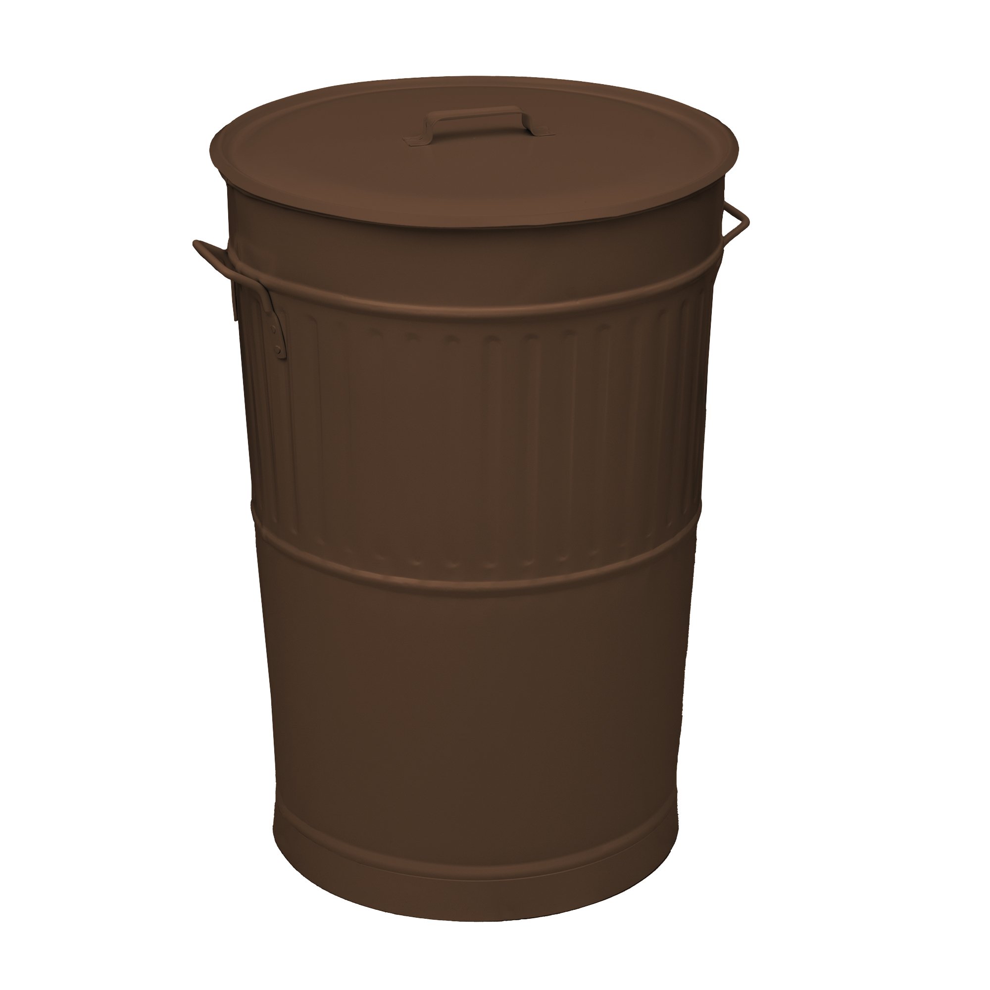 4868-943 Κάδος Απορριμμάτων Retro 100Lit, Matt Wenge, Pam & Co, ø48 x H68 (cm), 4868-943 - Image 1