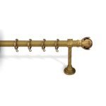 Κουρτινόξυλο Μπρονζέ Φ25 Νίκελ Ματ 6240