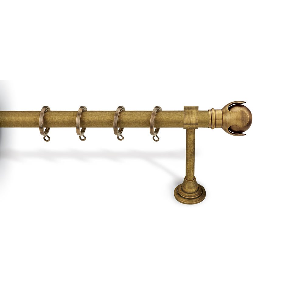 5001 Κουρτινόξυλο Μπρονζέ Φ25 Νίκελ Ματ 6240 - Image 1