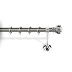 Κουρτινόξυλο Φ25 Νίκελ Ματ 5002