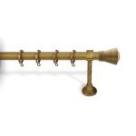 Κουρτινόξυλο Μπρονζέ Φ25 Νίκελ Ματ 6240