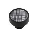 Roline 509 Πόμολο Επίπλου από Δρυς Μαύρο-Πλέγμα Φ37mm