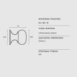 Μπούλ Εξώπορτας Νικελ Ματ Ζωγομετάλ 50 - Image 2