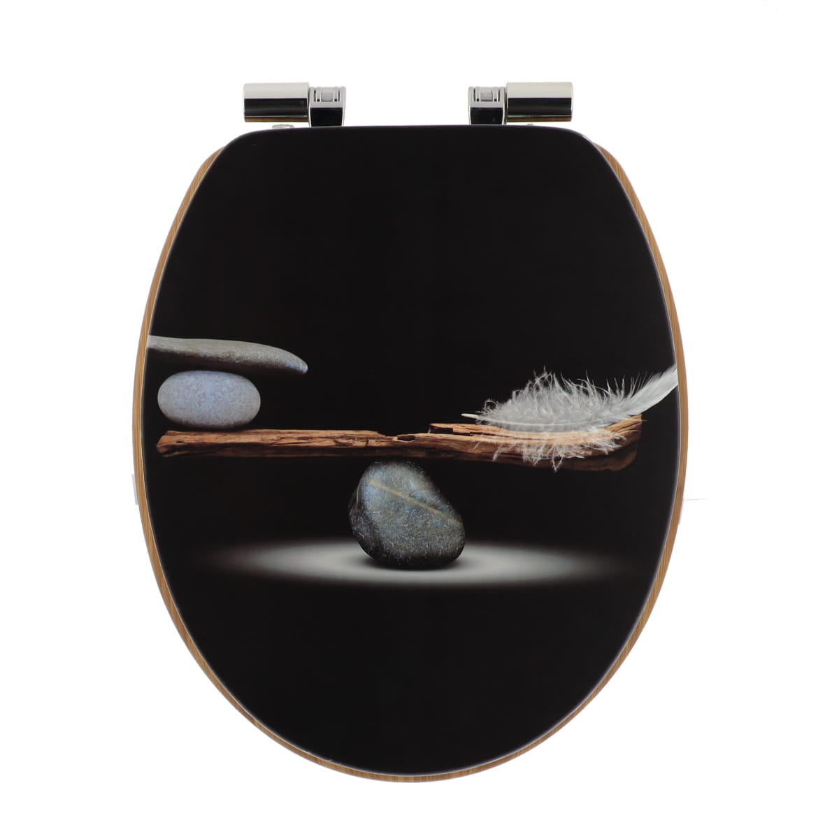 526 Κάλυμμα λεκάνης mdf με ανοξείδωτους μεντεσέδες - Image 1