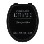 Κάλυμμα λεκάνης mdf με πλαστικούς μεντεσέδες .