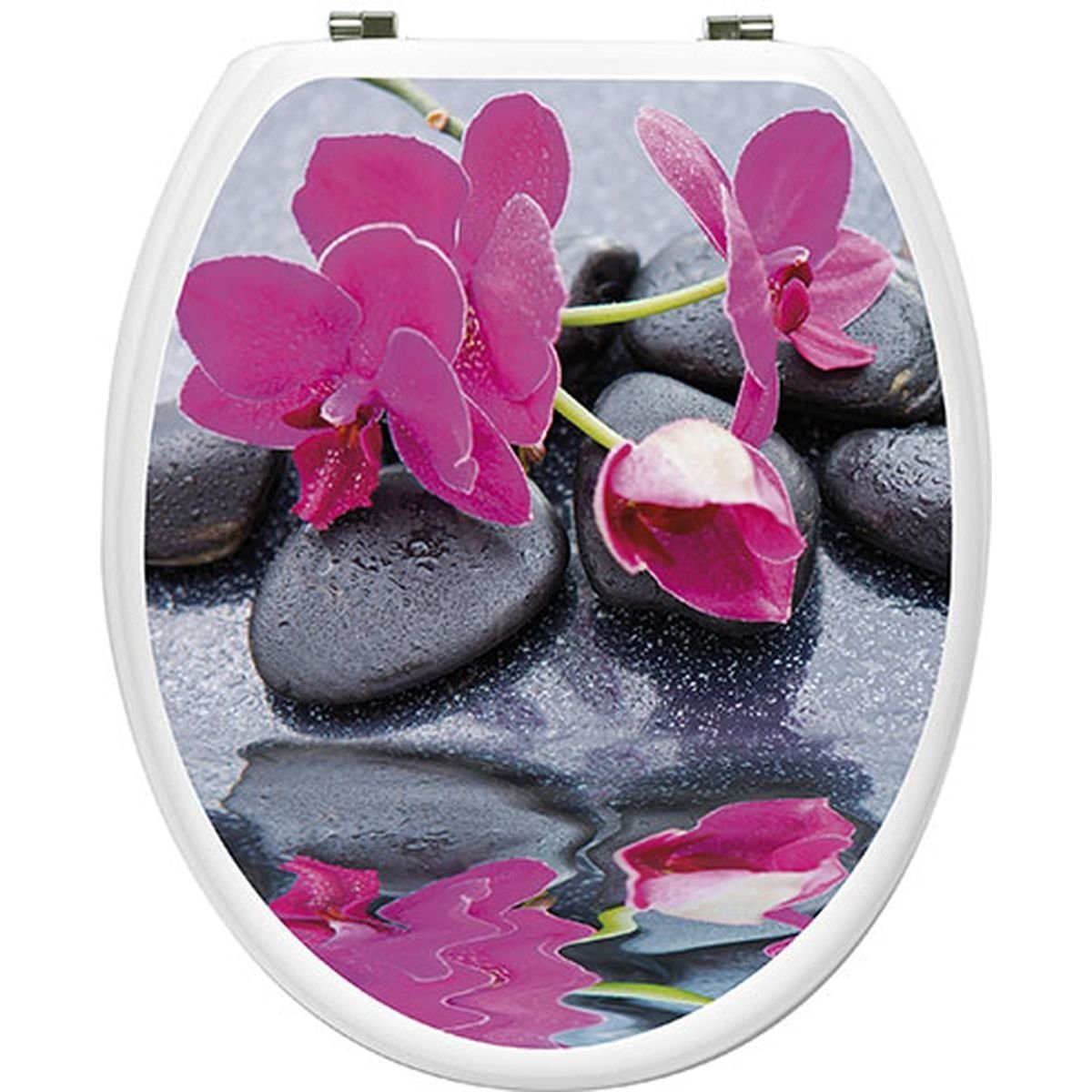 536 Κάλυμμα λεκάνης mdf με ανοξείδωτους μεντεσέδες - Image 1