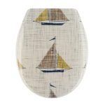 Κάλυμμα λεκάνης duroplast με πλαστικούς μεντεσέδες