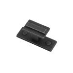 Roline 561 Πόμολο Επίπλου από Ζάμακ Black Iron 25X45mm