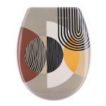 Κάλυμμα λεκάνης duroplast με πλαστικούς μεντεσέδες