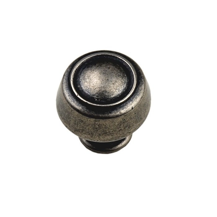 Stefanos Vong mobile:6997291327 Roline 576 Πόμολο Επίπλου από Ζάμακ Old Silver Φ28mm - Image 1