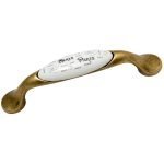 Roline 585 Λαβή Eπίπλου από Ζάμακ & Πορσελάνη Αντικέ-Paris 96mm