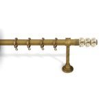 Κουρτινόξυλο Μπρονζέ Φ25 Νίκελ Ματ 6240