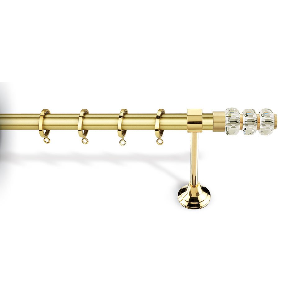 6030 XM Κουρτινόξυλο Φ25 Χρυσό Ματ 6110 - Image 1