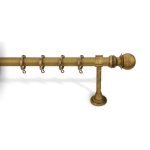 Κουρτινόξυλο Μπρονζέ Φ25 Νίκελ Ματ 6240