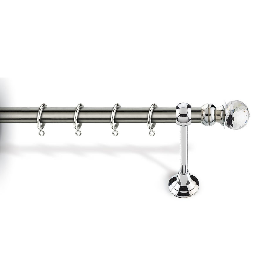 6050 NM Κουρτινόξυλο Φ25 Νίκελ Ματ 6050 - Image 1