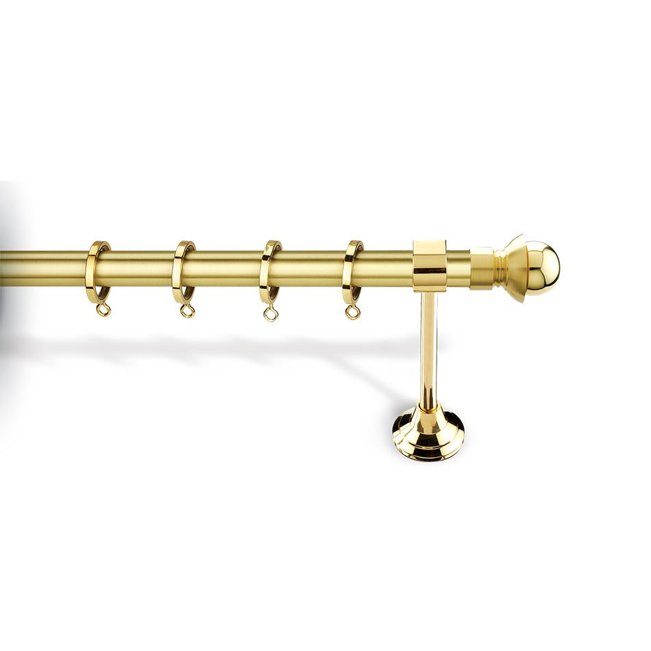 6061 XM Κουρτινόξυλο Φ25 Χρυσό Ματ 6110 - Image 1