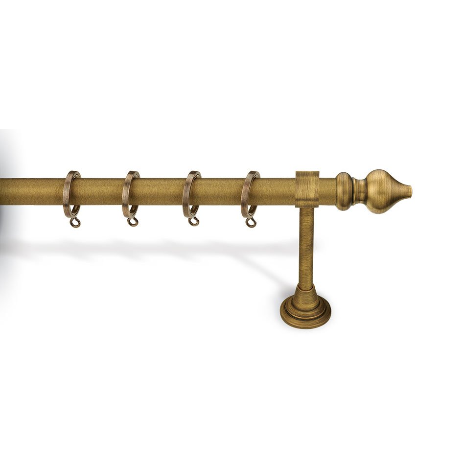 6075 Κουρτινόξυλο Μπρονζέ Φ25 Νίκελ Ματ 6240 - Image 1