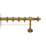 Κουρτινόξυλο Μπρονζέ Φ25 Νίκελ Ματ 6240