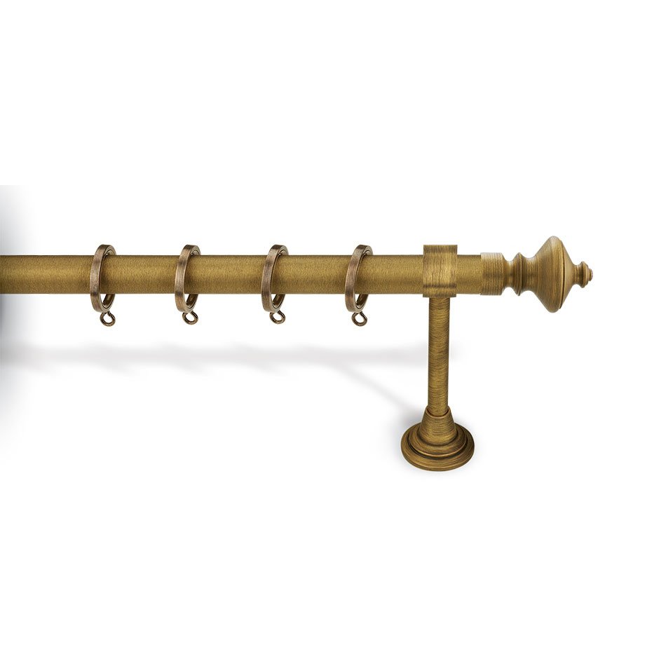 6090 Κουρτινόξυλο Μπρονζέ Φ25 Νίκελ Ματ 6240 - Image 1