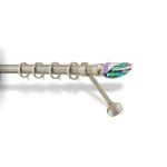 Κουρτινόξυλο Μπρονζέ Φ25 Νίκελ Ματ 6240