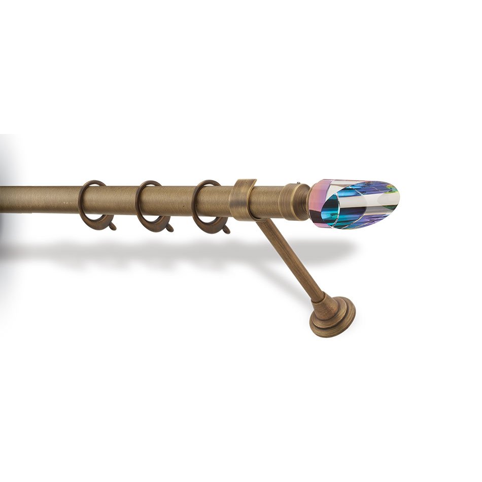 6110 Κουρτινόξυλο Μπρονζέ Φ25 Νίκελ Ματ 6240 - Image 1