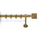 Κουρτινόξυλο Μπρονζέ Φ25 Νίκελ Ματ 6240