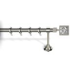 Κουρτινόξυλο Μπρονζέ Φ25 Νίκελ Ματ 6240