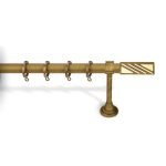 Κουρτινόξυλο Μπρονζέ Φ25 Νίκελ Ματ 6240