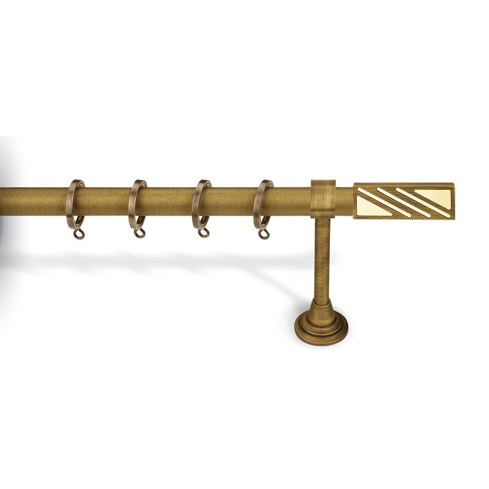 6230 Κουρτινόξυλο Μπρονζέ Φ25 Νίκελ Ματ 6240 - Image 1