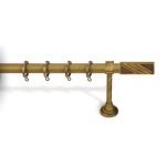 Κουρτινόξυλο Μπρονζέ Φ25 Νίκελ Ματ 6240