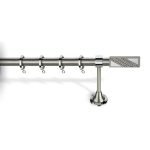 Κουρτινόξυλο Μπρονζέ Φ25 Νίκελ Ματ 6240