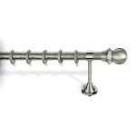 Κουρτινόξυλο Μπρονζέ Φ25 Νίκελ Ματ 6240