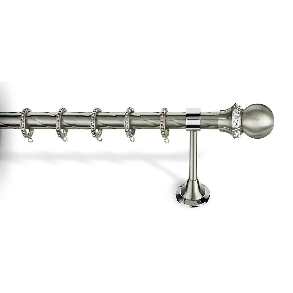 6240 NM Κουρτινόξυλο Μπρονζέ Φ25 Νίκελ Ματ 6240 - Image 1