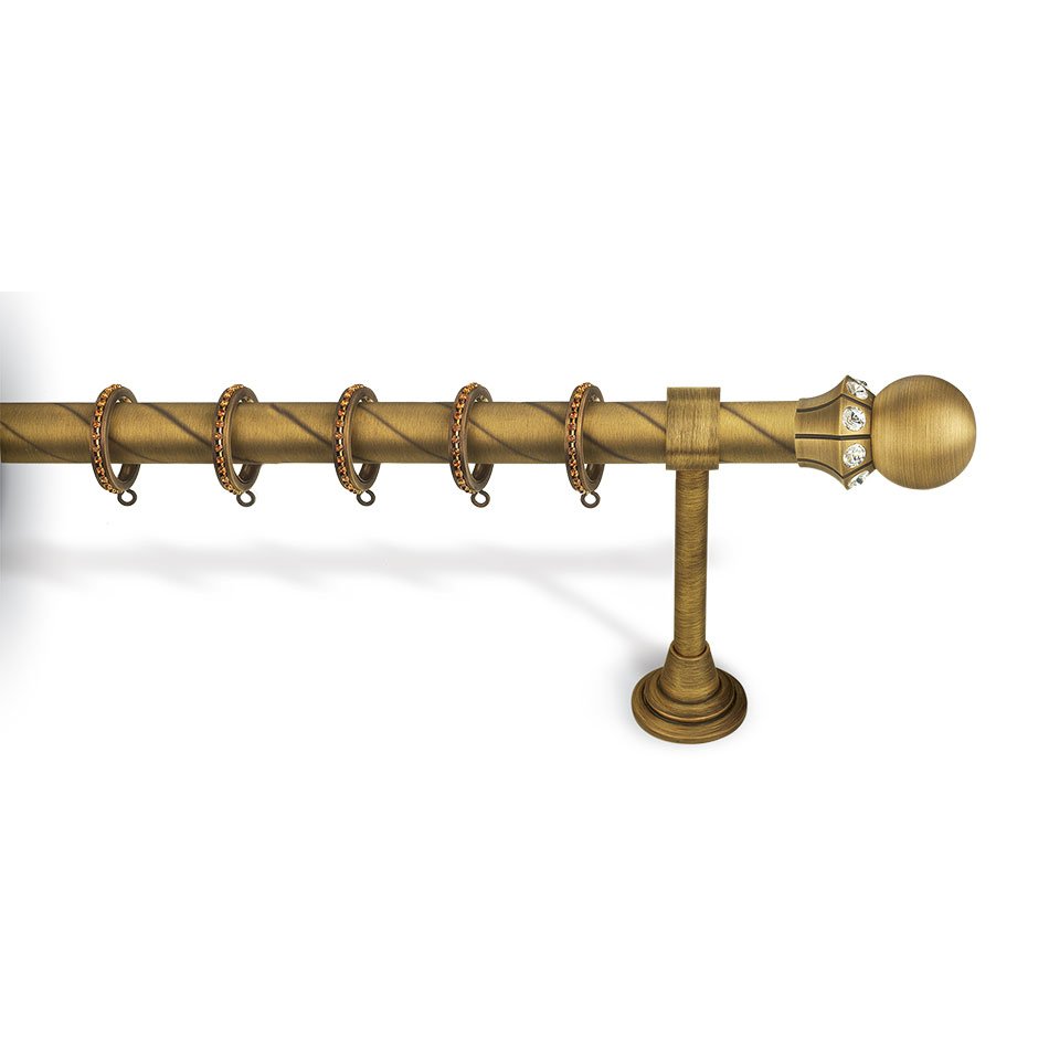 6240 Κουρτινόξυλο Μπρονζέ Φ25 Νίκελ Ματ 6240 - Image 1