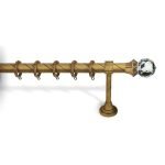 Κουρτινόξυλο Μπρονζέ Φ25 Νίκελ Ματ 6240