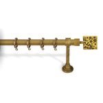 Κουρτινόξυλο Μπρονζέ Φ25 Νίκελ Ματ 6240